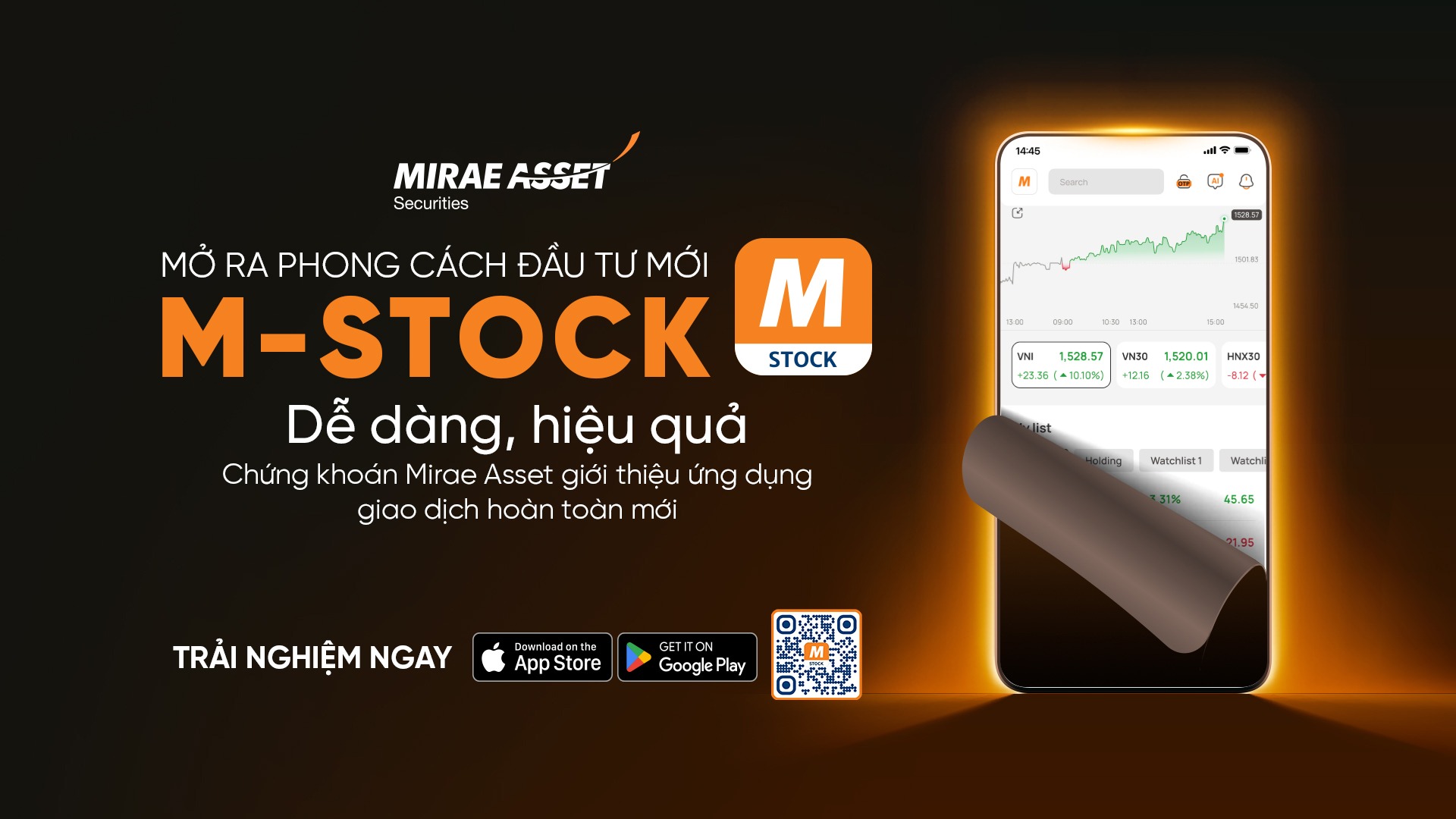 APP CHỨNG KHOÁN MIRAE ASSET GIAO DIỆN HIỆN ĐẠI TRẢI NGHIỆM MƯỢT MÀ